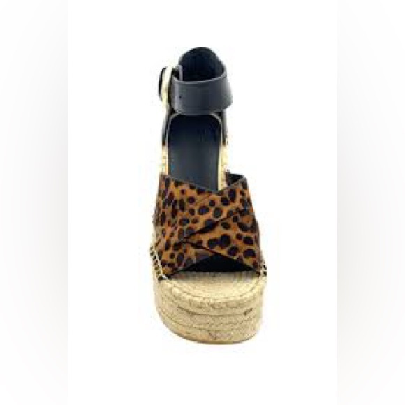 ⚜️ MARC FISHER Amari leopard espadrille wedge NWOT - Picture 11 of 11